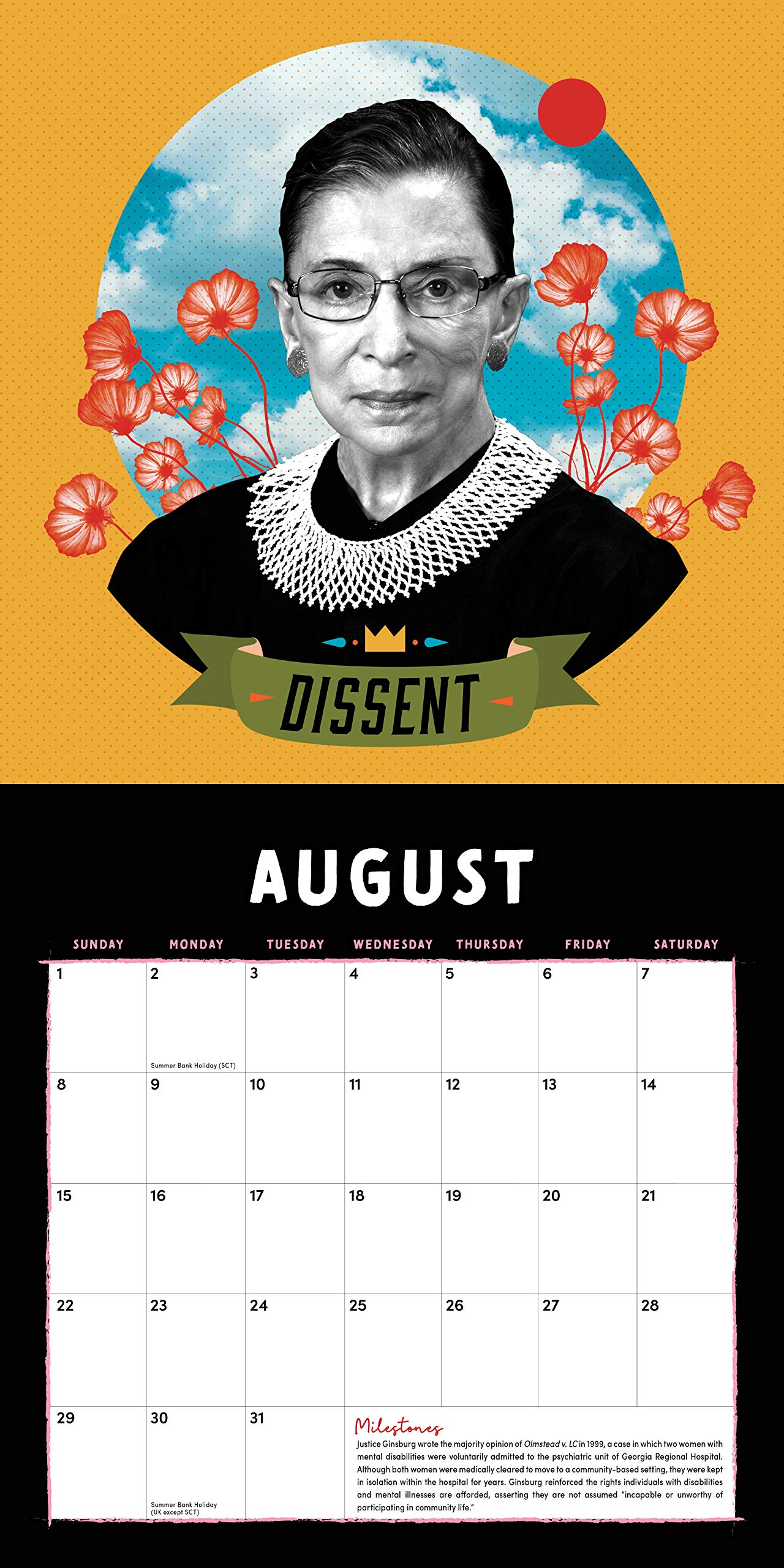 2021 The Legacy of Ruth Bader Ginsburg Wall Calendar: Her Words of Hope, Equality and Inspiration ― A yearlong tribute to the notorious RBG (12-Month Monthly Calendar)