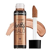 MegaGlo Hello Halo Liquid Highlighter Makeup, Shimmer, Gold Go With The Glow