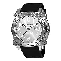 Hamilton Men's H78515353 Khaki Navy BelowZero Gold Tone Grey Dial Watch