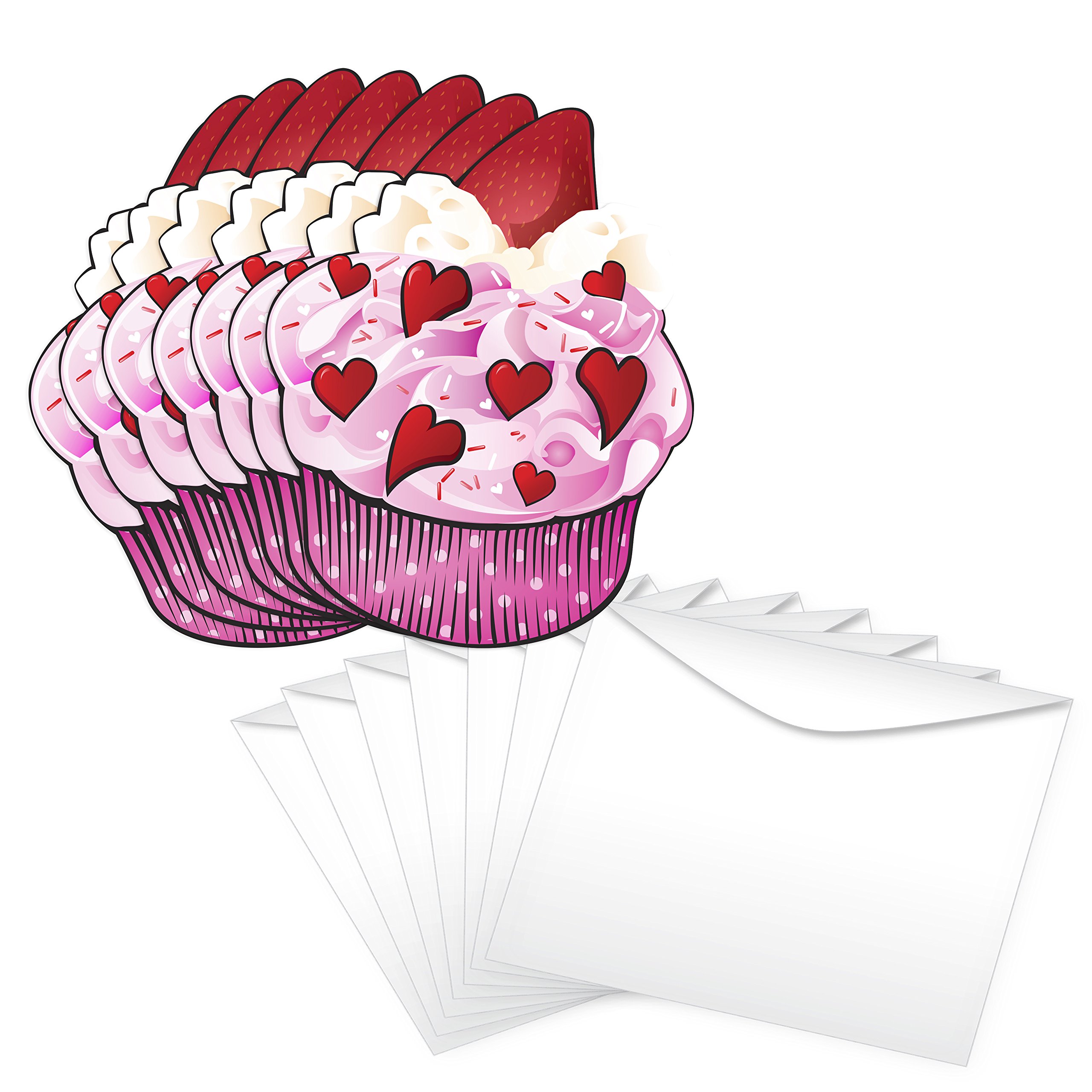 28-Pack Strawberry & Cherry Valentines Day Cards with Envelopes I Scratch & Sniff Valentines Day Cards for Kids School I Valentines Day Gifts for Kids Party Favor I Valentines Cards for Kids Classroom