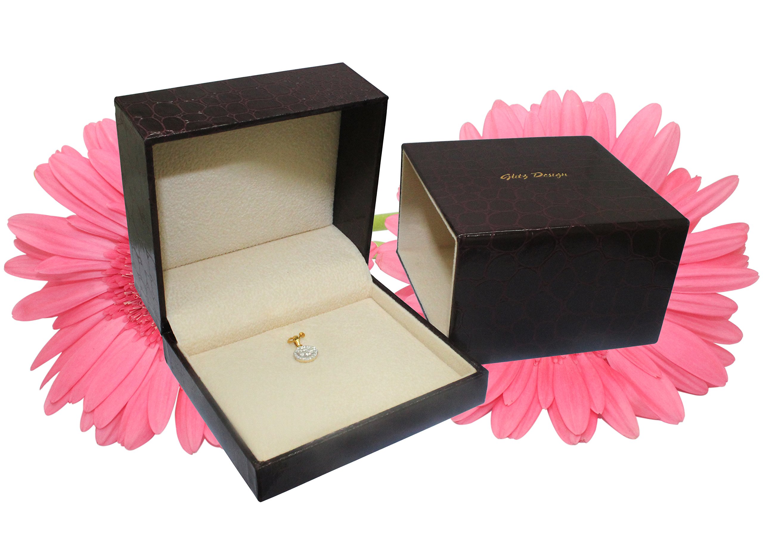 Glitz Design Pear Cut Sapphire Double Halo Diamond Necklace 14K Gold