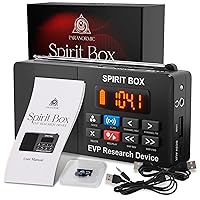 Spirit Box Ghost Hunting Equipment — Handheld EVP Ghost Hunting Equipment Kit with 32 GB Micro SD & Integrated Flashlight — Paranormal Equipment Ghost Box for Scanning & Recording Spirits