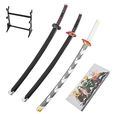 Demon Slayer Blade Sword Handmade Katana Model Cosplay Anime Swords Sharp  Knives Wooden Ninja Knife Toys : Amazon.in: Toys & Games