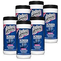 Endust For Electronics; Screen & Surface Cleaning Wipes, For TV, Phone, Computer Monitor, Laptop, Tablet, Pre-Moistened, Alcohol and Ammonia Free, 70 Count, 6 Pack (11506P6) Endust For Electronics; Screen & Surface Cleaning Wipes, For TV, Phone, Computer Monitor, Laptop, Tablet, Pre-Moistened, Alcohol and Ammonia Free, 70 Count, 6 Pack (11506P6)