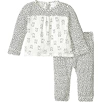 Petit Lem baby-girls Bunny 2 Pieces Set T-shirt and Pants Knit