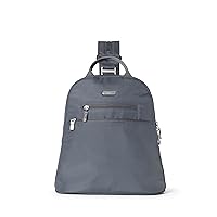 Baggallini Essential Mini Backpack Purse for Women - Built-in RFID Card Holder - Convertible Sling Bag with Adjustable Shoulder Strap