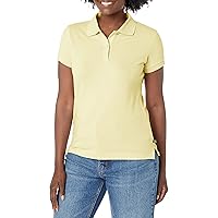 Lee womens Stretch Pique Polo Shirt, Light Yellow, XX-Large US
