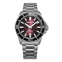 Police Watches Thornton Mens Analog Quartz Watch with Stainless Steel Bracelet PEWJH0021403