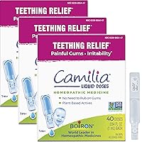 Boiron Camilia Drops 40 Count (Pack of 3) Relief of Painful or Swollen Gums and Irritability in Babies - for Daytime and Nighttime - Liquid Drop for Baby