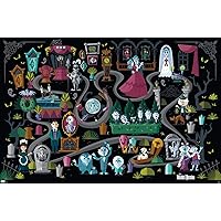 Trends International Disney Haunted Mansion - Map Wall Poster, 22.37