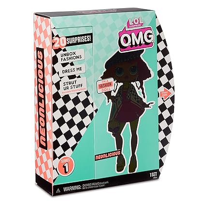 L.O.L. Surprise! O.M.G. Neonlicious Fashion Doll with 20 Surprises