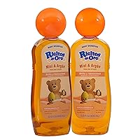 Ricitos de Oro Baby Shampoo Cleansing Shampoo with Natural Extract No more tears Hypoallergenic 2Pack of 13.5 FL Oz Bottles., White, Honey, 2 Count, (Pack of 2)