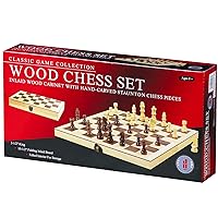 Co. Classic Game Collection Wood Chess Set