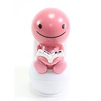 Solar Power Toy - Pink Nohohon Reading On The Toilet Car Dashboard Gift Home Decor