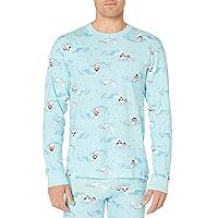 Moon and Back Standard Organic Holiday Family Matching Long John Pajama Top