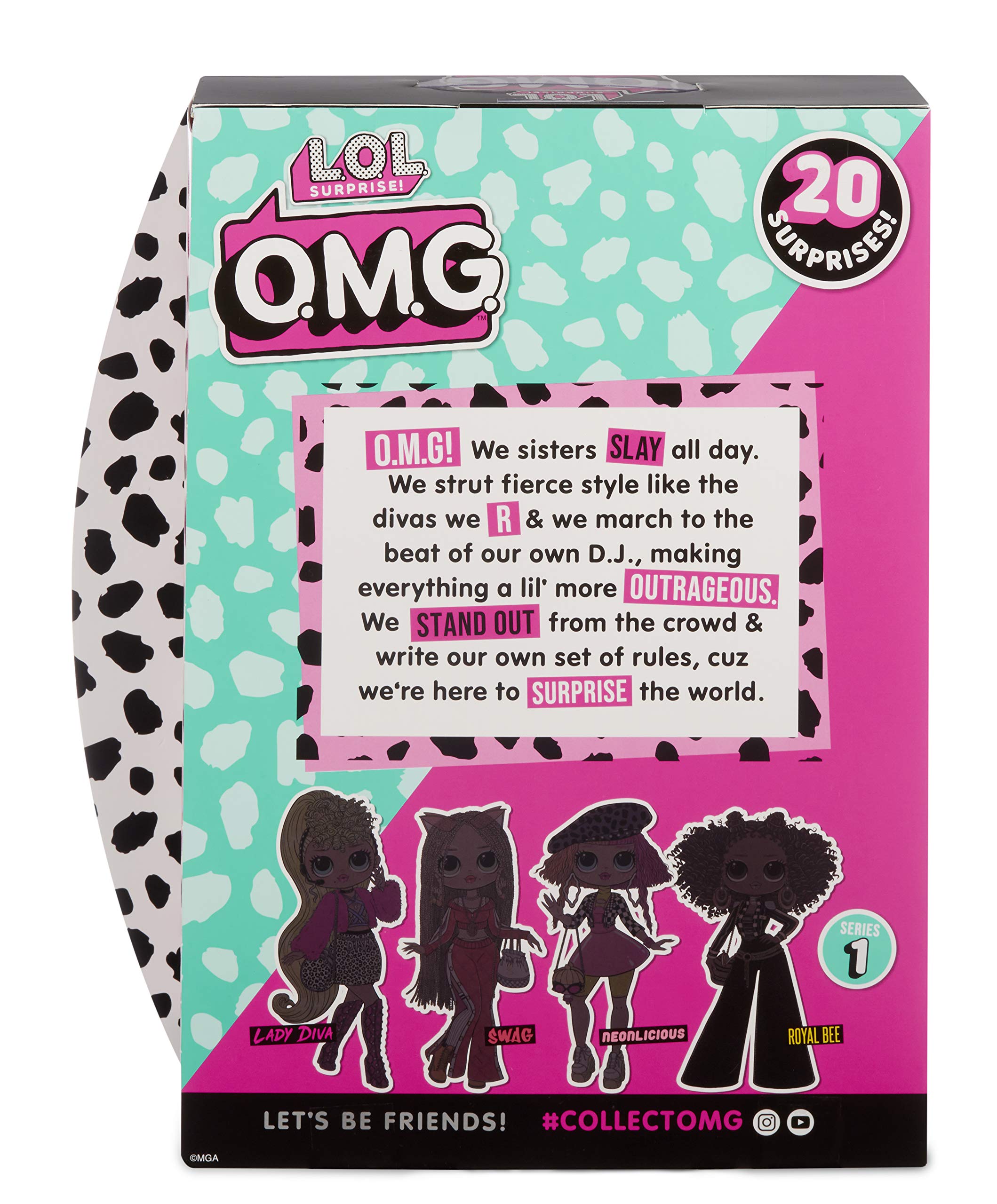 L.O.L. Surprise! O.M.G. Lady Diva Fashion Doll with 20 Surprises