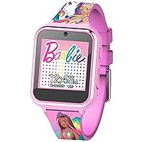 Accutime Barbie Pink Educational Learning Touchscreen Kids Smart Watch - Toy for Girls, Boys, Toddlers - Selfie Cam, Learning Games, Alarm, Calculator, Pedometer & More (Model: BAB4075AZ)