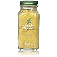 Simply Organic Ground Ginger Root, 1.64 Ounce, Non ETO, Non Irradiated, Non GMO, Complements Both Sweet & Savory Dishes