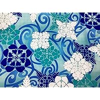 Hawaiian Quilt Design Poly Cotton Fabric Sold by The Yard