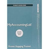 MyLab Accounting with Pearson eText -- Access Card -- for Horngren's Financial & Managerial Accounting (My AccountingLab) MyLab Accounting with Pearson eText -- Access Card -- for Horngren's Financial & Managerial Accounting (My AccountingLab) Printed Access Code