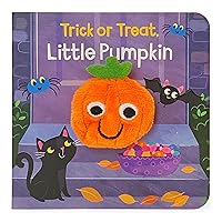 Trick Or Treat Little Pumpkin Finger Puppet Halloween Board Book Ages 0-4 (Children's Interactive Finger Puppet Board Book)