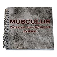Musculus - The Workout and Nutrition Journal - Fitness Journal - Workout Log - Fitness Planner - Daily Planner - 6