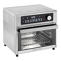 West Bend XL Air Fryer Oven 26-Quart with Digital Controls Easy-View Door and 24 Cooking Presets, Includes Nine Accessories, 1700-Watts, Metallic