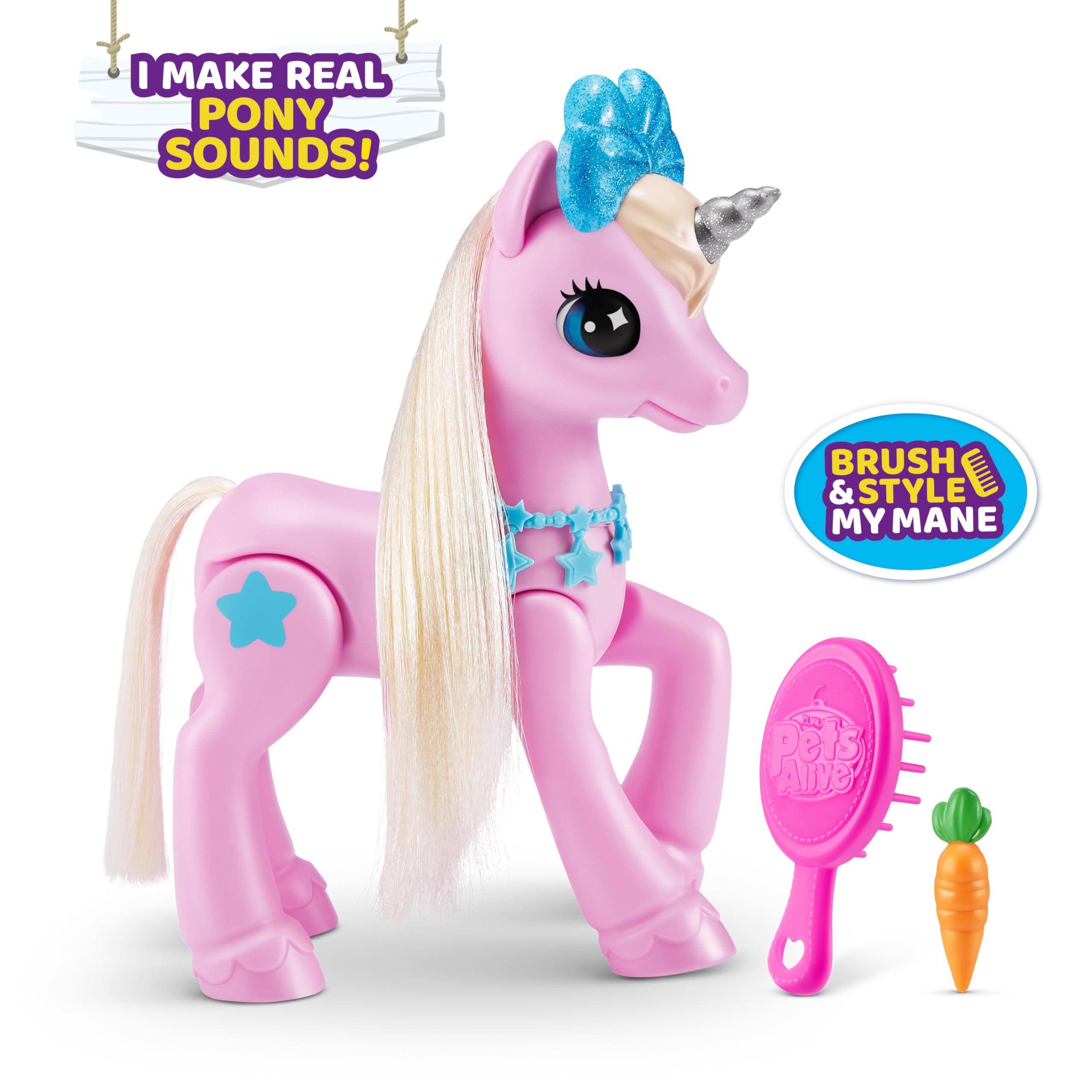 Pets Alive My Magical Unicorn and Stable Battery Powered Interactive Robotic Toy Playset by ZURU