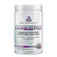 Core Nutritionals Greens Platinum Premium Superfood Greens and Reds Blend, Supports Digestion and Gut Health, 5 Billion CFU Probiotic,30 Servings (Grape Candy)