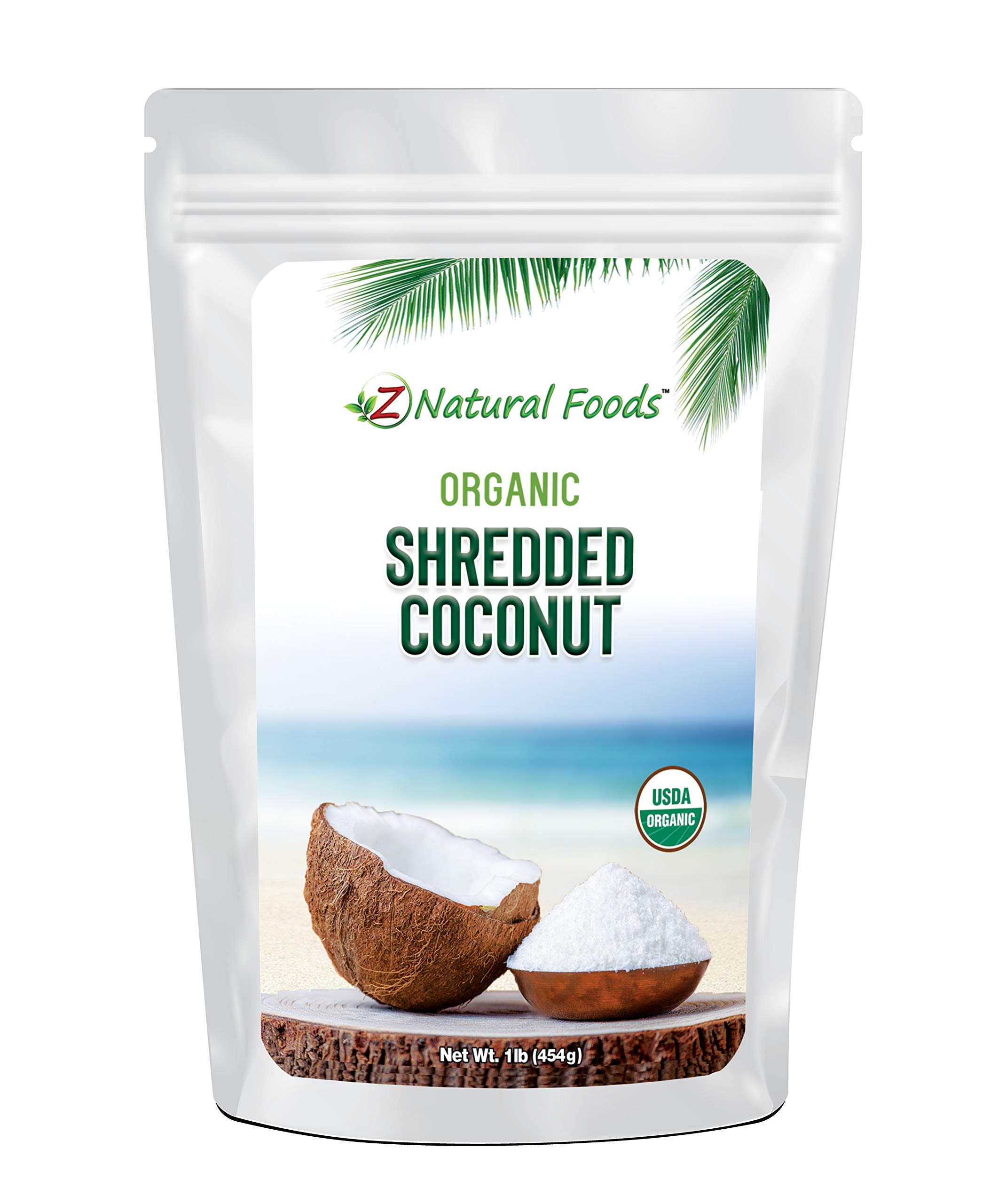 Organic Shredded Coconut - Unsweetened Macaroon Cut - Finely Cut Dried Flakes For Baking, Snacks, & Recipes - Raw, Vegan, Gluten Free, Non GMO - 1 lb