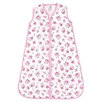 Luvable Friends Unisex Baby Sleeveless Muslin Cotton Sleeping Bag, Sack, Blanket, Floral Muslin, 12-18 Months