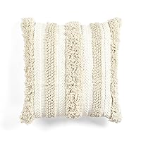Lush Decor Wilbur Tufted Cotton Decorative Throw Pillow Cover, 20