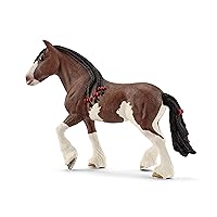 Schleich Farm World, Realistic Horse Toys for Girls and Boys, Clydesdale Mare Horse Figurine, Ages 3+