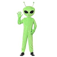Child Oversized Alien Costume Green Alien Costume for Kids Medium
