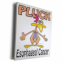 3dRose Chicken Pluck Esophageal Cancer Awareness Ribbon... - Museum Grade Canvas Wrap (cw_114762_1)