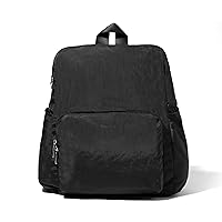 Baggallini Women's Carryall Packable Backpack, Black