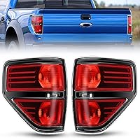 Nilight Taillight Assembly for 2009 2010 2011 2012 2013 2014 Ford F-150 F150 Pickup Truck Taillight Rear Lamp Replacement OE Style Red Housing Driver Side and Passenger side Tail lamp, 2 Year Warranty
