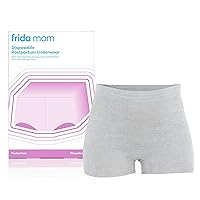 Postpartum Disposable Underwear, 100% Cotton, Microfiber Boyshort Cut Briefs