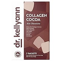 Keto Cocoa Hot Chocolate Packets To Go by Bone Broth Expert Dr. Kellyann - 100% Grass-Fed Collagen, Coconut Milk & Cocoa Powder - Keto & Paleo Friendly - 0g Sugar (7 servings)