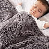Bertte Sherpa Fleece Baby Blanket for Boys Girls | Plush Swaddle Receiving Blankets Super Soft Warm Lightweight Breathable for Infant Toddler Crib Stroller - 33
