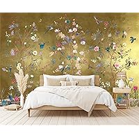 Cliouar-Wall Mural Wallpaper for Bedroom Living Room Wallpaper 3D Wallpaper Decoration Flowers and Birds Wallpaper 158