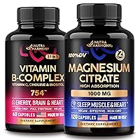 NUTRAHARMONY Vitamin B Complex Capsules & Magnesium Citrate Capsules