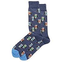Hot Sox Men's Fun Conversation Starter Crew Socks-1 Pair Pack-Cool Funny Pop Culture Gifts