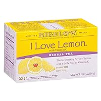 Bigelow Tea Bags, I Love Lemon, 20 Count (pack of 3)