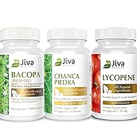 Chanca Piedra Cleanse Supplement with Bacopa Monnieri/Brahmi Capsules & Lycopene Supplement 30 mg Capsules