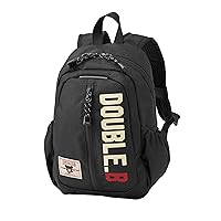 Mikihouse 60-8225-821 Double Bee Backpack, Backpack, Bag, Logo, Boys, Kids, Baby, Children, Black, S