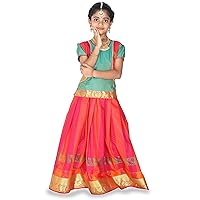 Thana Silk Girls Pavadai Set (D35) - Lehenga Choli (Prince Size Chart)
