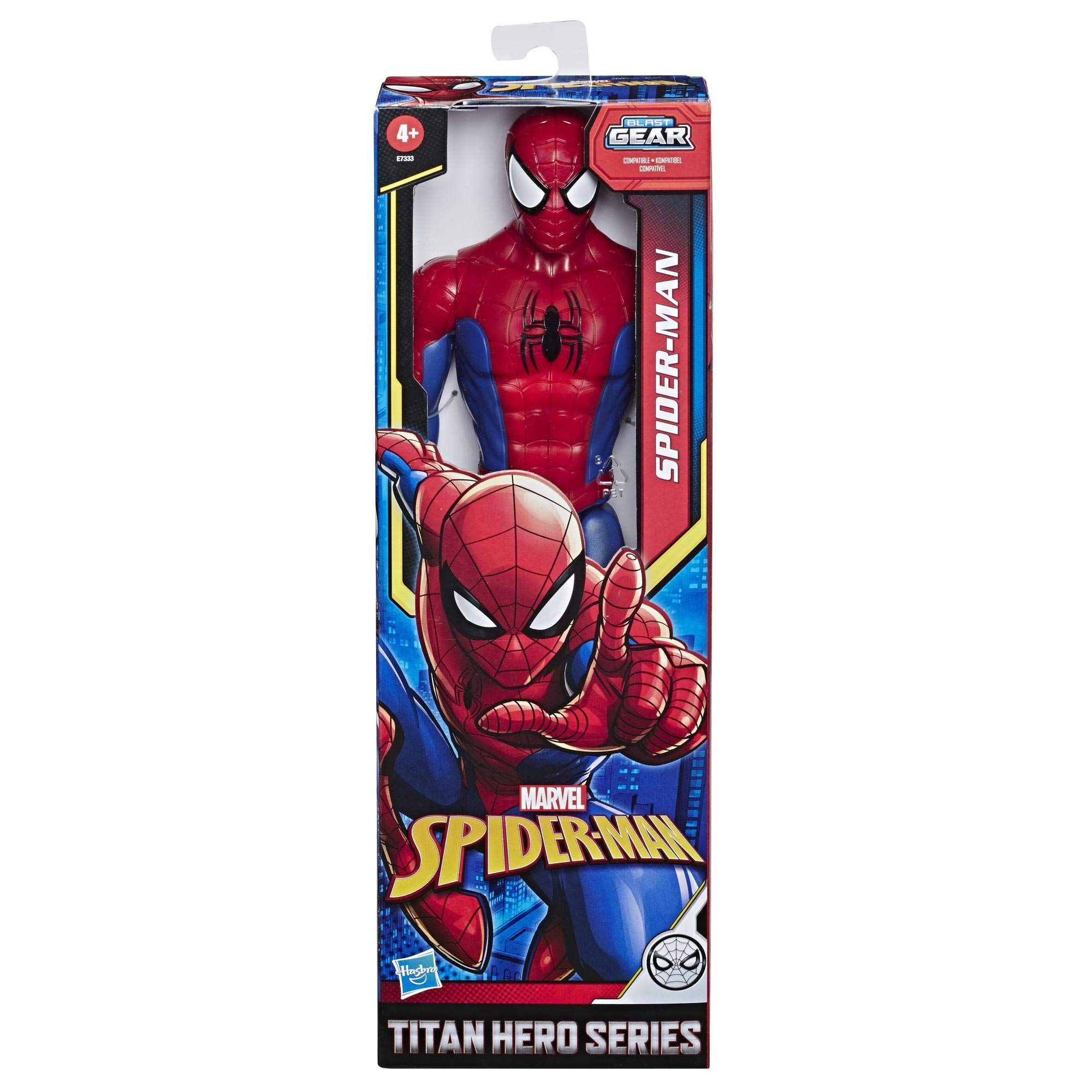 Spider-Man Marvel Titan Hero Series Spider-Man 12' Action Figure with Fx Port - Red/Blue