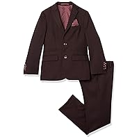 Isaac Mizrahi Slim Fit Boy's 2pc Dotted Contrast Suit