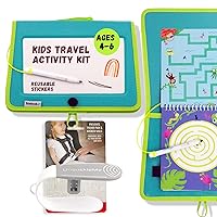 UnbuckleMe Car Seat Buckle Release Tool and Totebook Kids Dry Erase Activity Kit (Jungle Theme)